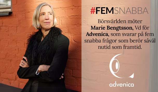 Intervju med Marie Bengtsson, Vd för Advenica  