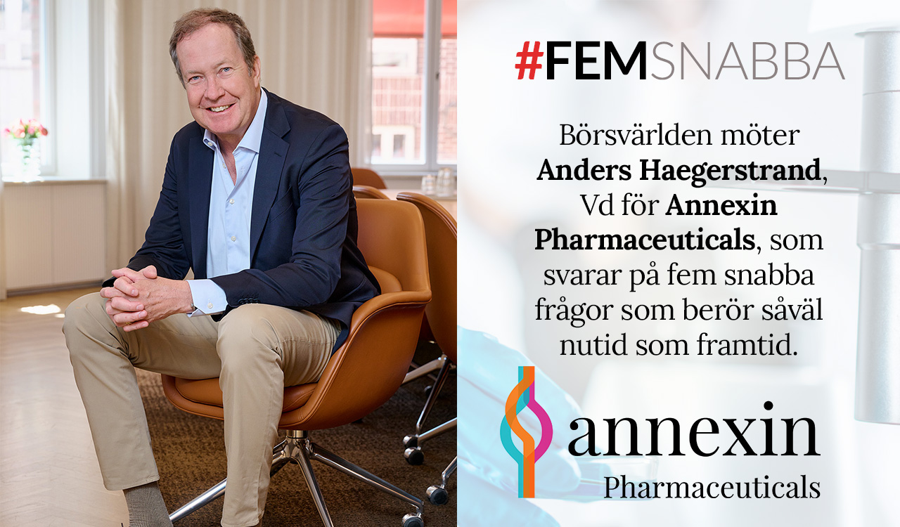 Intervju med Anders Haegerstrand, Vd för Annexin Pharmaceuticals